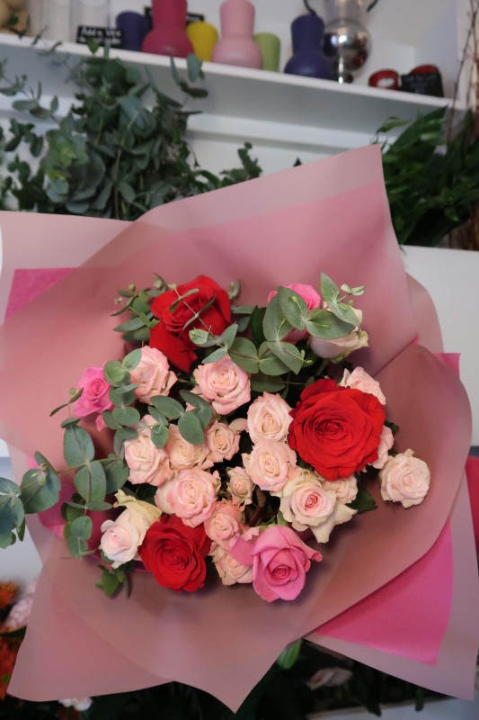 Blush Romance Rose Bouquet