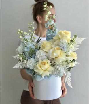 Powder Blue Luxury Hat Box