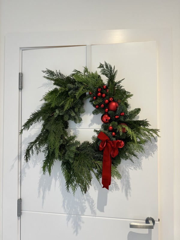 Joy Christmas Door Wreath