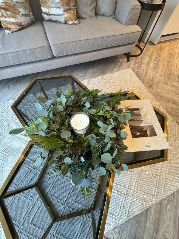 Festive Foliage Table Wreath