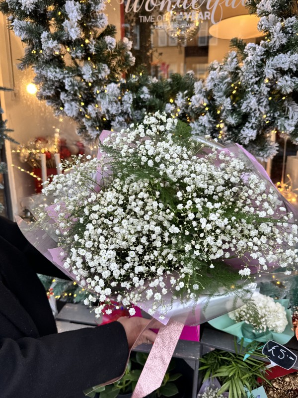 Winter Whispers Gypsophila Bouquet